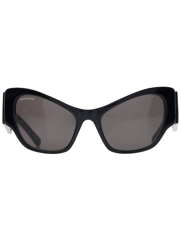 Luxury Balenciaga Eyewear Logo Cat Eye Sunglasses Black