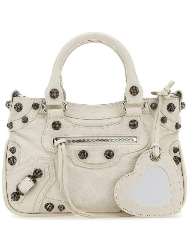 Luxury Balenciaga Neo Cagole Small Tote Bag Ivory