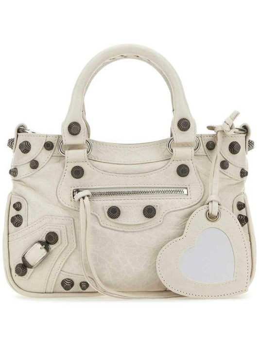 Luxury Balenciaga Neo Cagole Small Tote Bag Ivory
