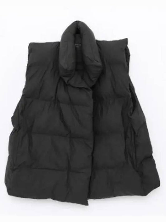 Luxury Balenciaga Wrap Puffer Padded Vest Black