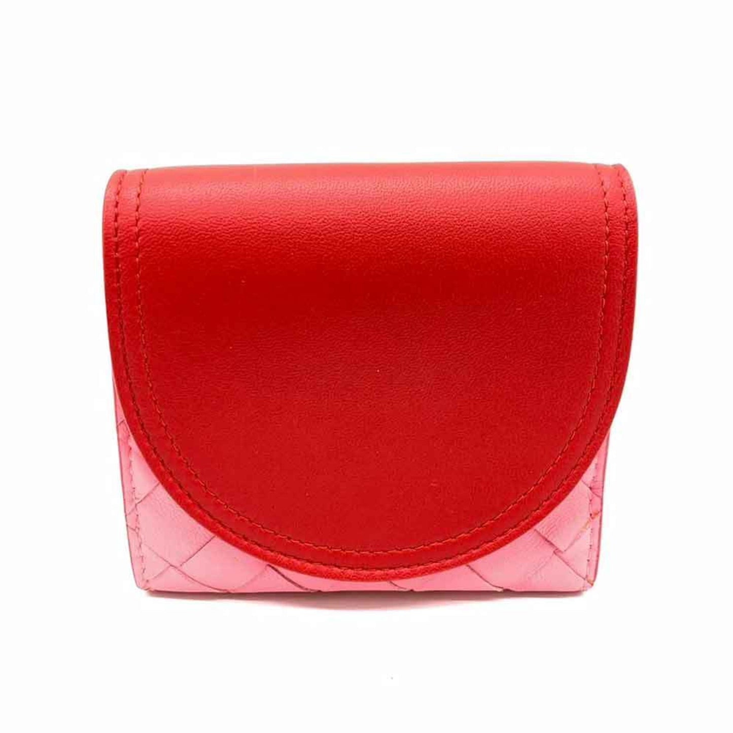 Luxury Bottega Veneta pink  Color Leather Wallet (Bi-Fold) ()