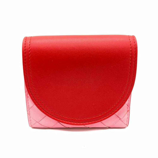 Luxury Bottega Veneta pink  Color Leather Wallet (Bi-Fold) ()