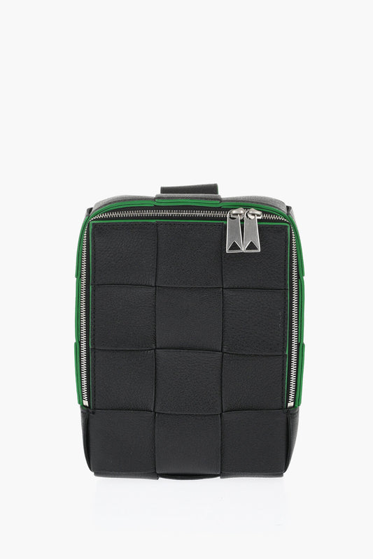 Luxury Bottega Veneta Braided Leather Cassette Crossbody Bag