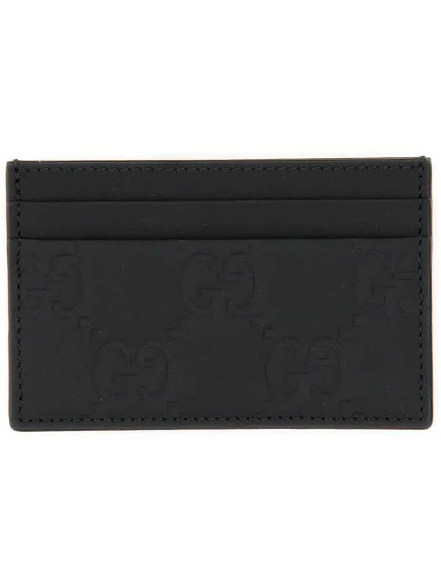 Luxury Gucci Trending 2025 GG Supreme Rectangular Card Wallet Black