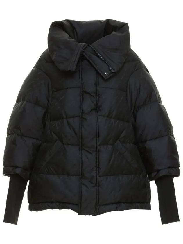 Luxury Balenciaga Women's Swing Logo Puffer Down Padding Black