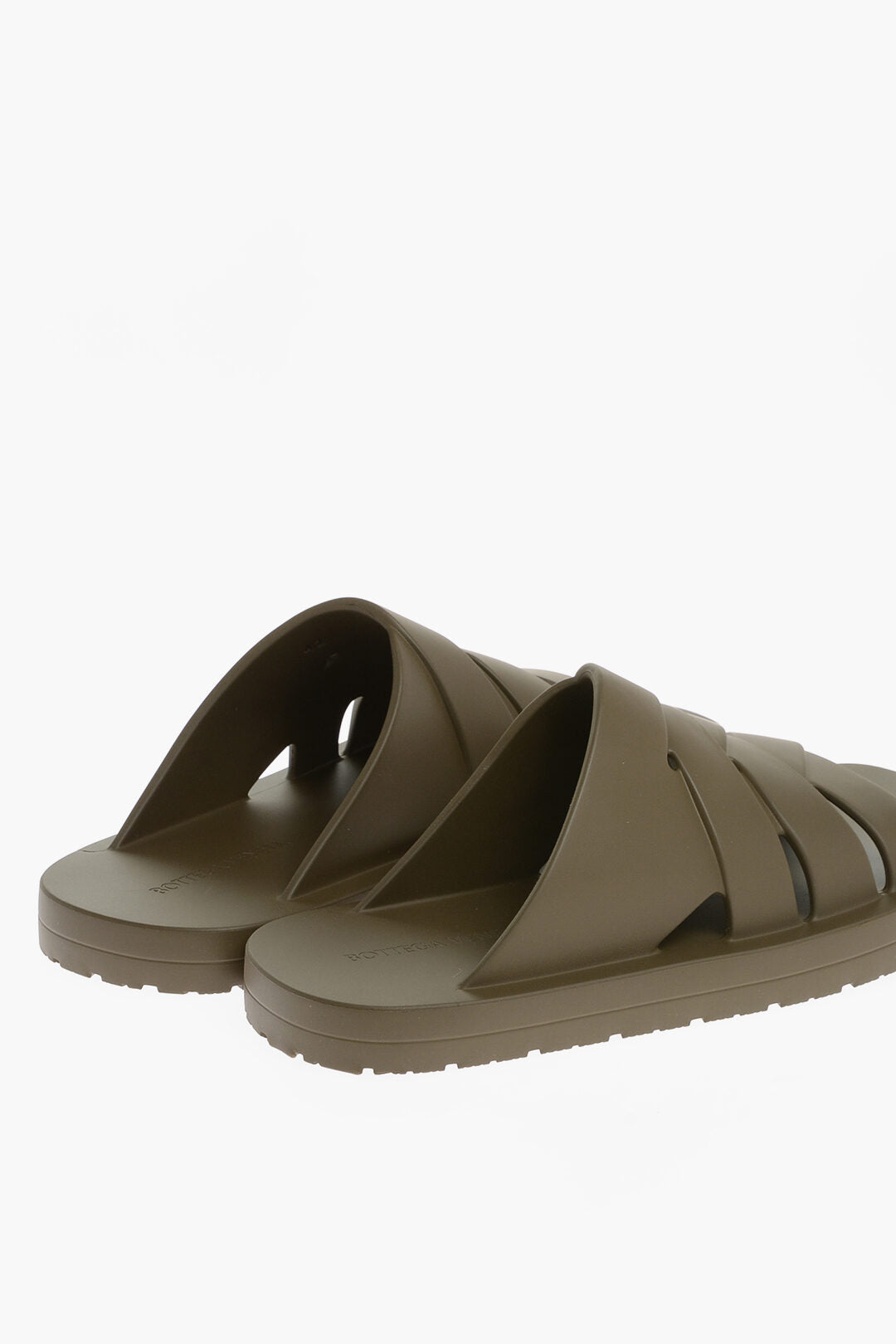 Luxury Bottega Veneta Braided Rubber Slippers