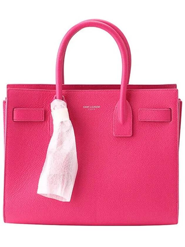 Luxury Saint Laurent Nano Sac De Jour Leather Tote Bag Hot Pink
