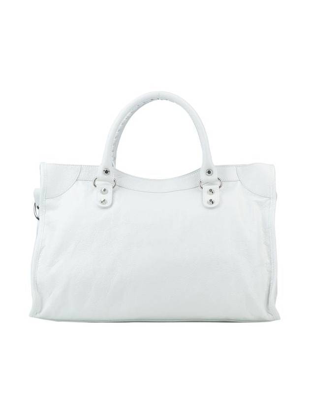 Luxury Balenciaga Le City Medium Bag White