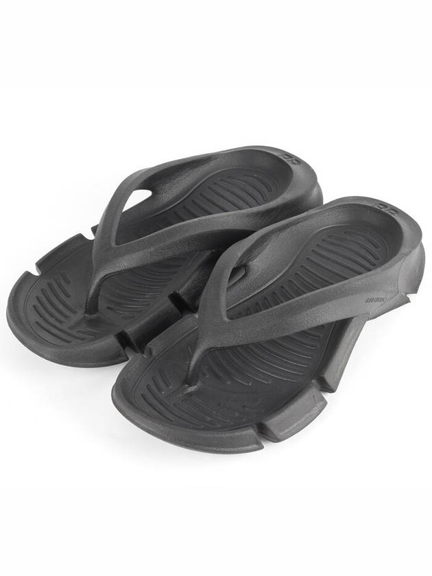 Luxury Balenciaga Flip flop slippers black 36 230