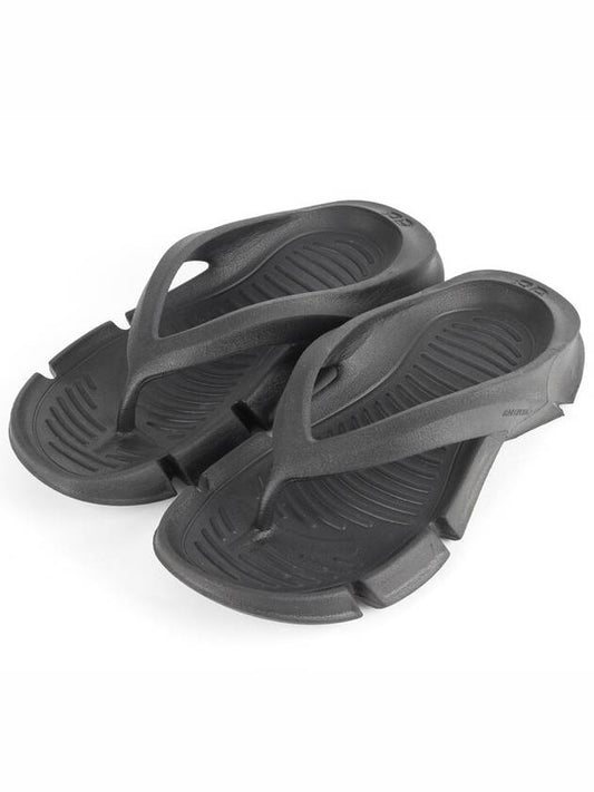 Luxury Balenciaga Flip flop slippers black 36 230