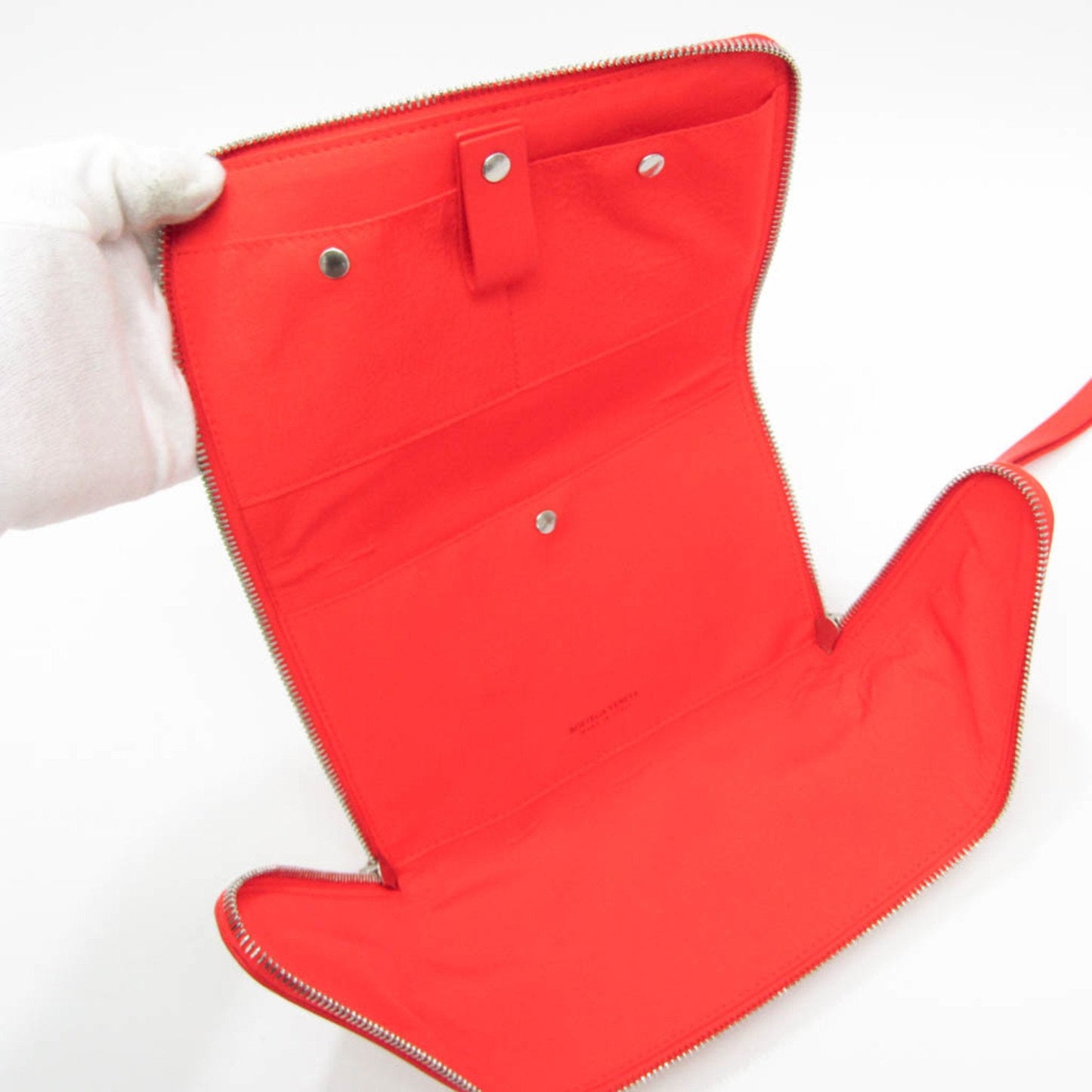 Luxury Bottega Veneta Organizer  Leather Clutch Bag ()