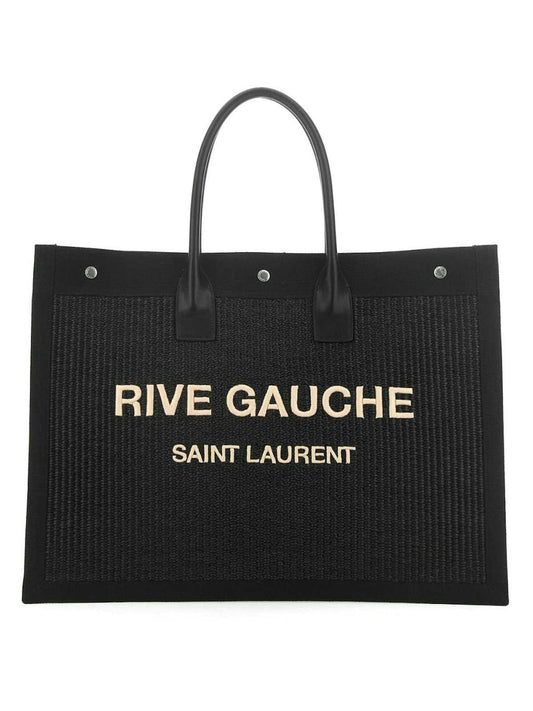Luxury Saint Laurent Men's Rive Gauche Tote Bag in Black | 5094152M21E