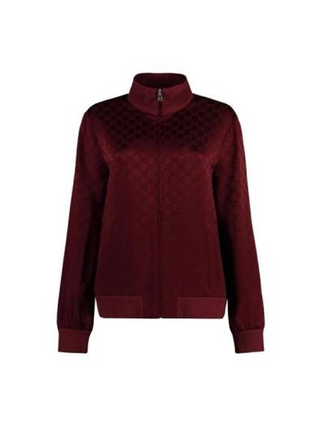 Luxury Gucci Trending 2025 GG Jacquard Zip Up Jacket Red