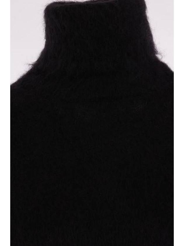Luxury Saint Laurent Women's Mohair Blend Turtleneck Black