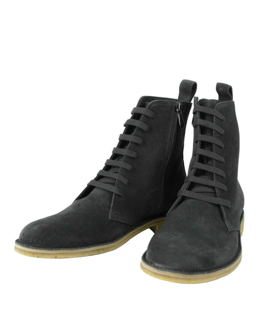 Luxury Bottega Veneta Men's Suede Side Zipper Lace Up Boot
