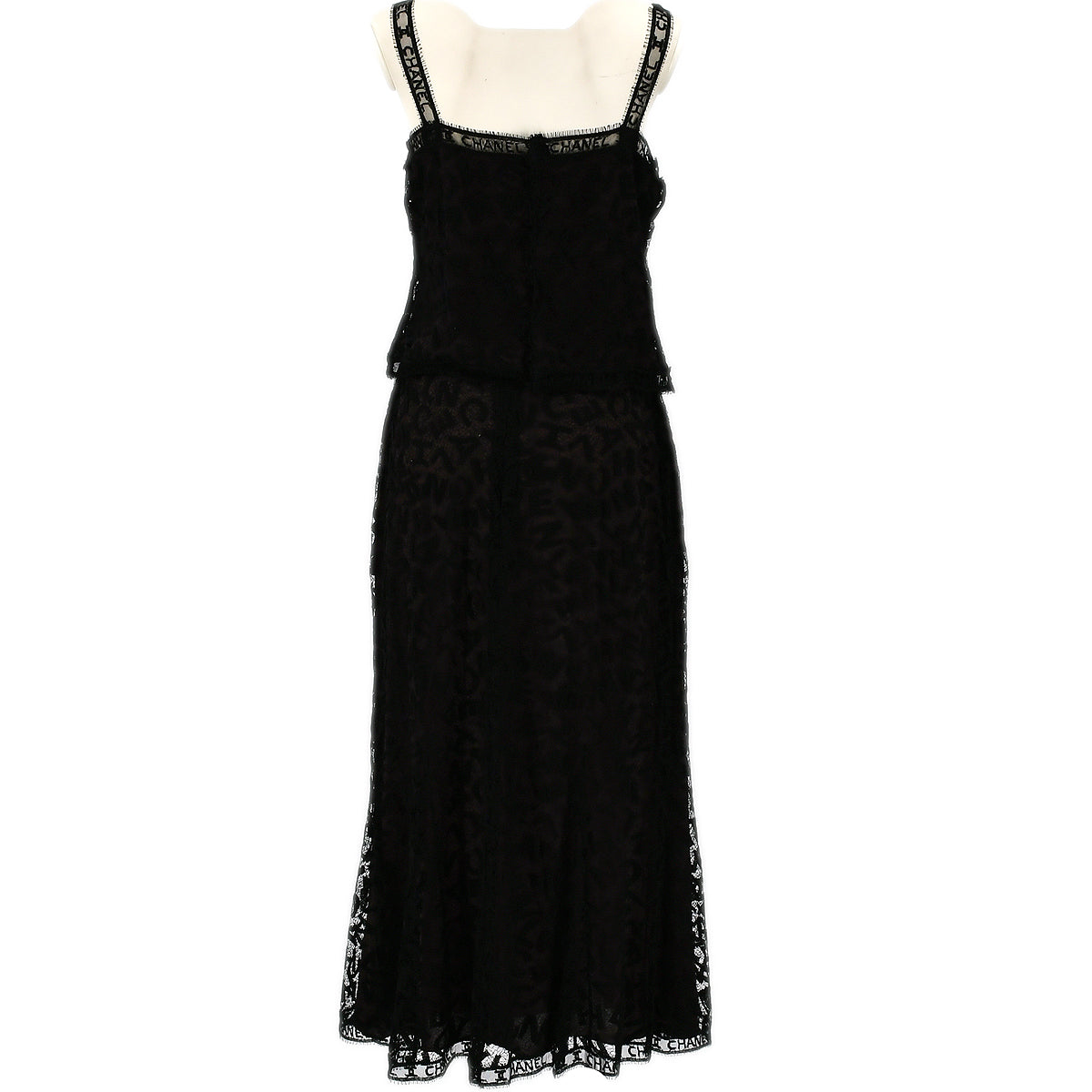 Luxury Chanel 1998 Fall lace top and skirt set #40 #42