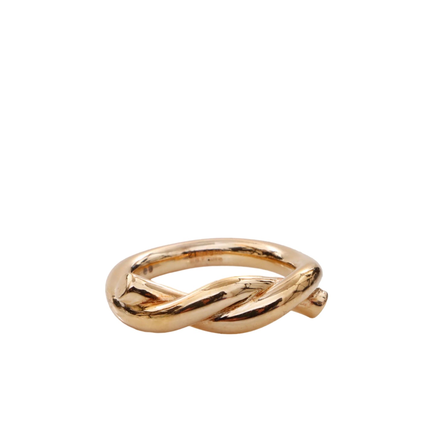Luxury Bottega Veneta Men's Gold-Plated Knot Ring