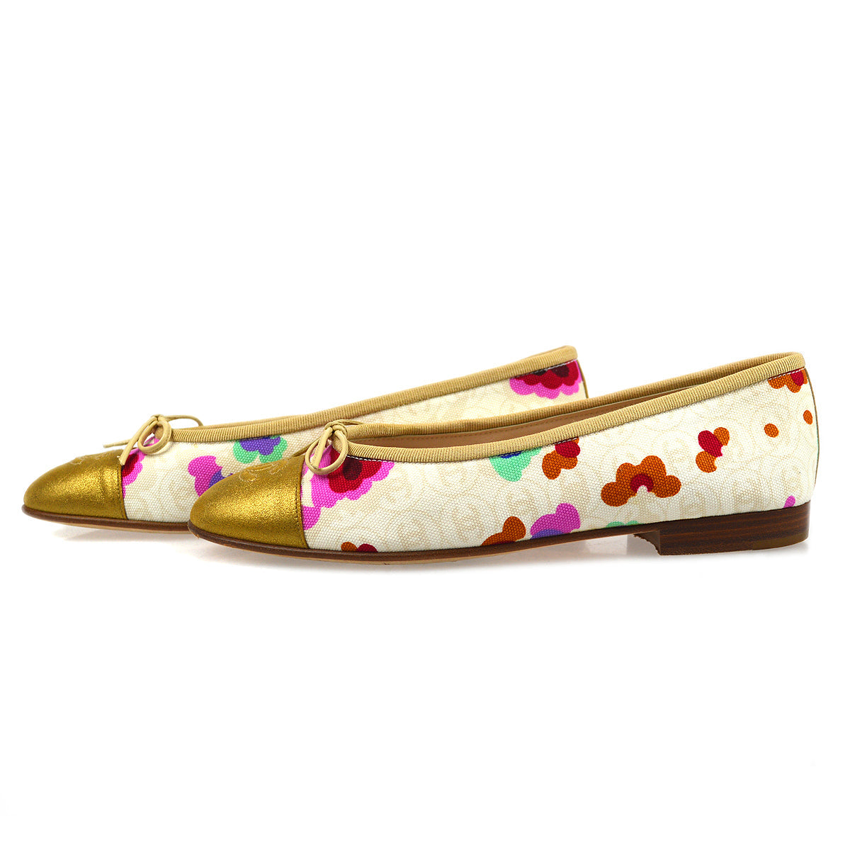 Luxury Chanel Floral ballerinas Shoes #37 1/2