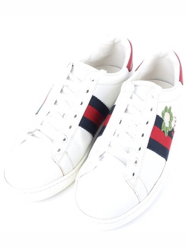 Luxury Gucci Trending 2025 Flower embroidery Ace sneakers 35 220