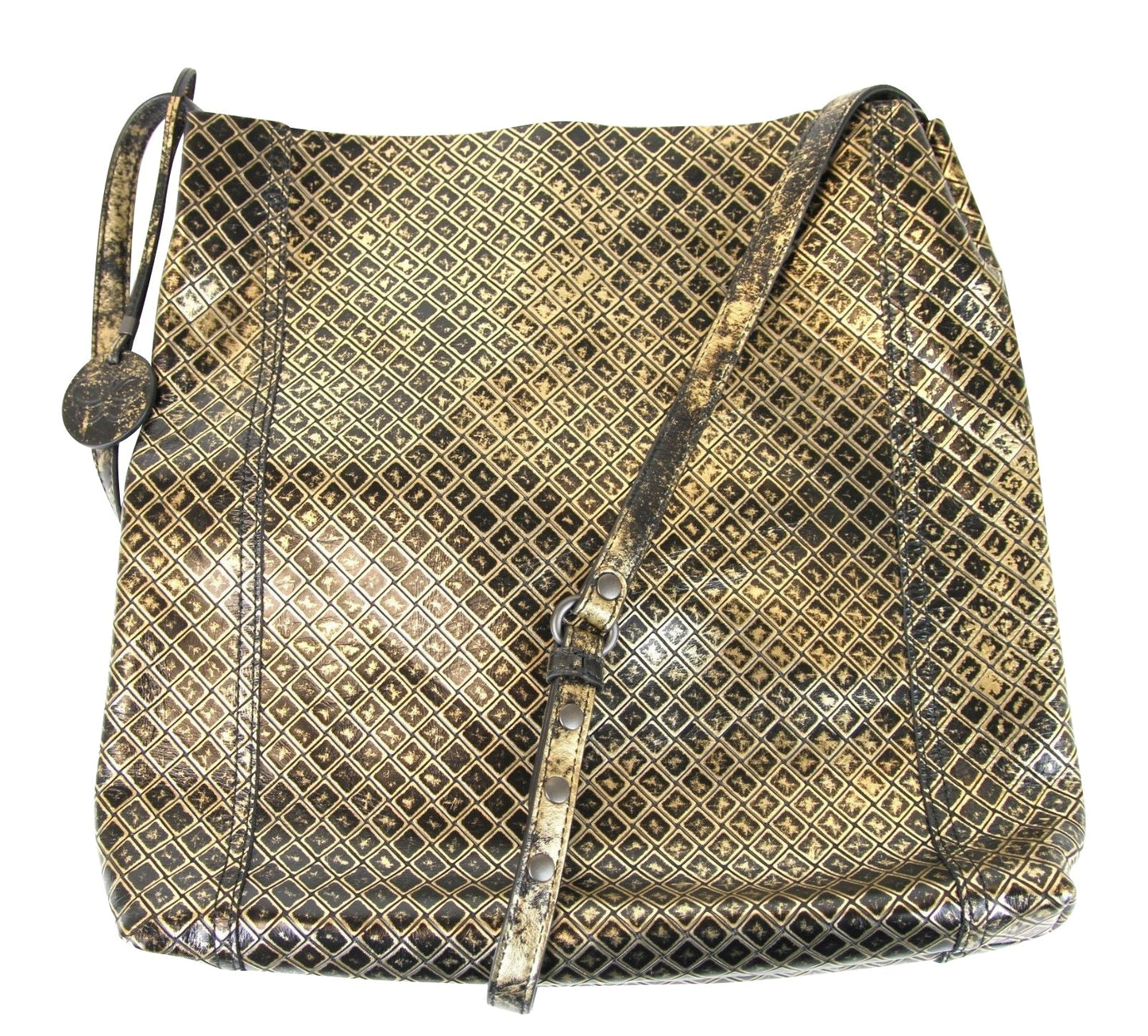 Luxury Bottega Veneta Unisex Intrecciomirage Leather Messenger Bag