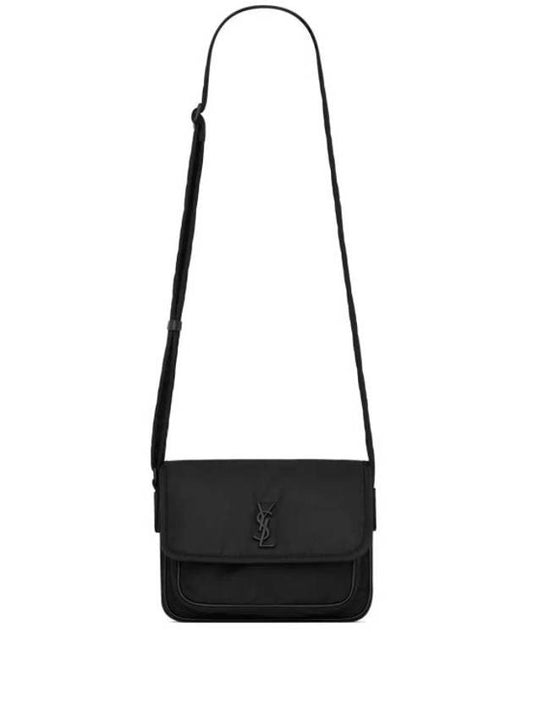 Luxury Saint Laurent Nylon Avignon Crossbody Bag Black
