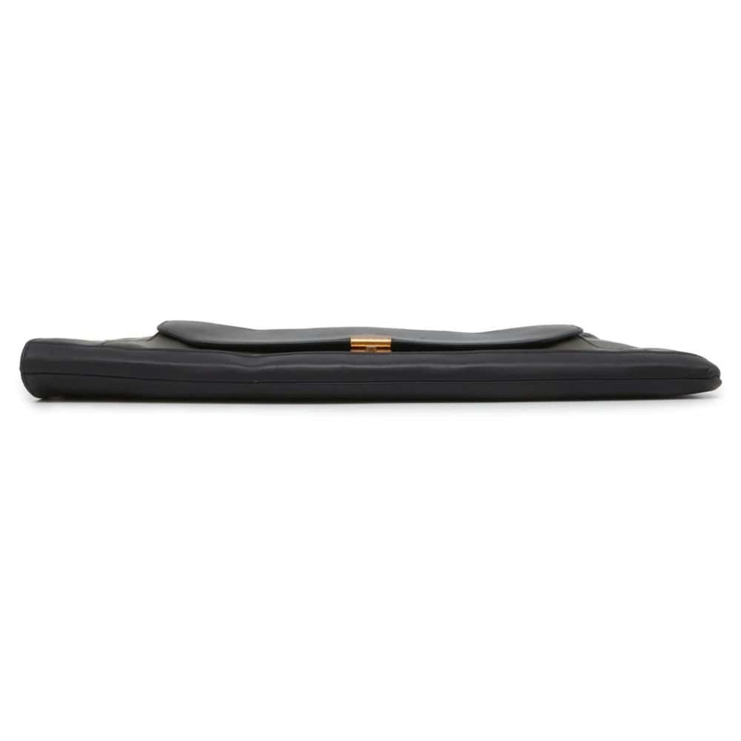 Luxury Bottega Veneta  Navy Leather Clutch Bag ()