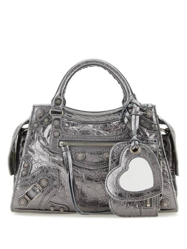 Luxury Balenciaga Neo Cagole XS Shoulder Bag Silver