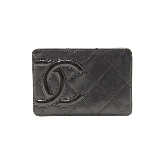 Luxury Chanel Black Cambon Card Holder 2008-2009