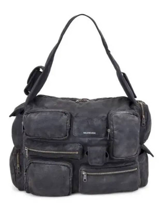 Luxury Balenciaga Superbusy Large Cross Bag Black