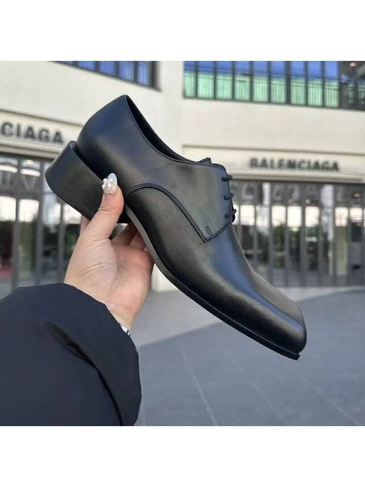 Luxury Balenciaga Work Lace-Up Derby Black