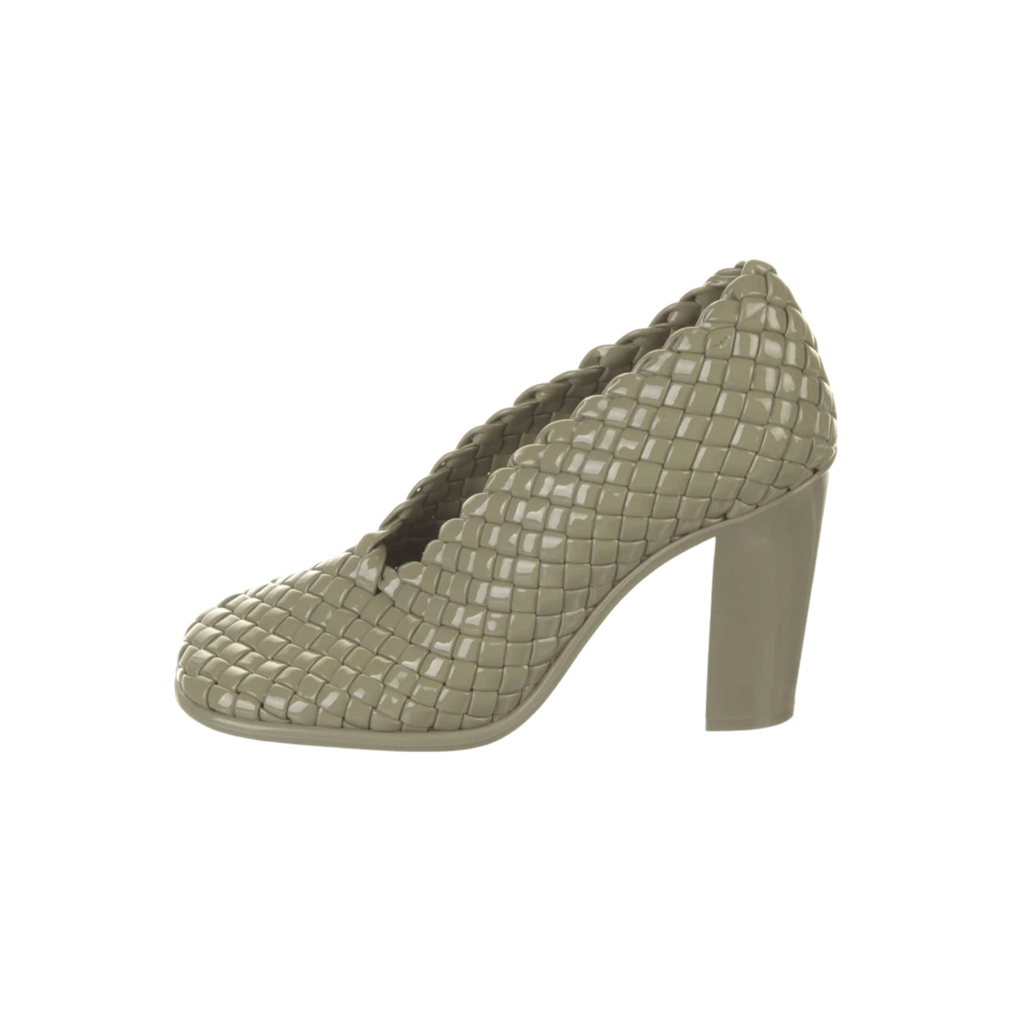 Luxury Bottega Veneta Intrecciato Weave Storm Pumps