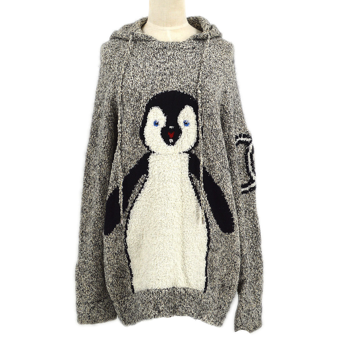 Luxury Chanel 2007 CC penguin-motif knitted hoodie #38