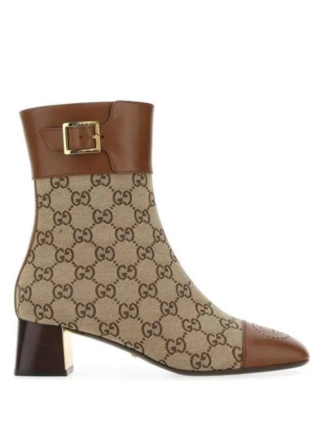 Luxury Gucci Trending 2025 Women's GG Canvas Ankle Boots Brown