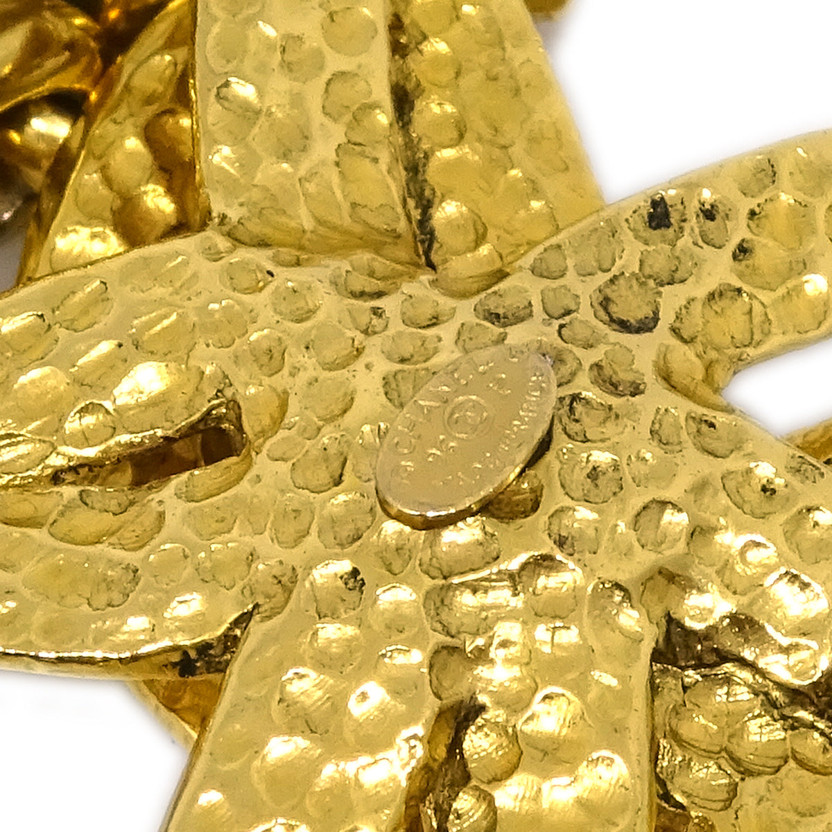 Chanel Flower Gold Chain Pendant Necklace 96P