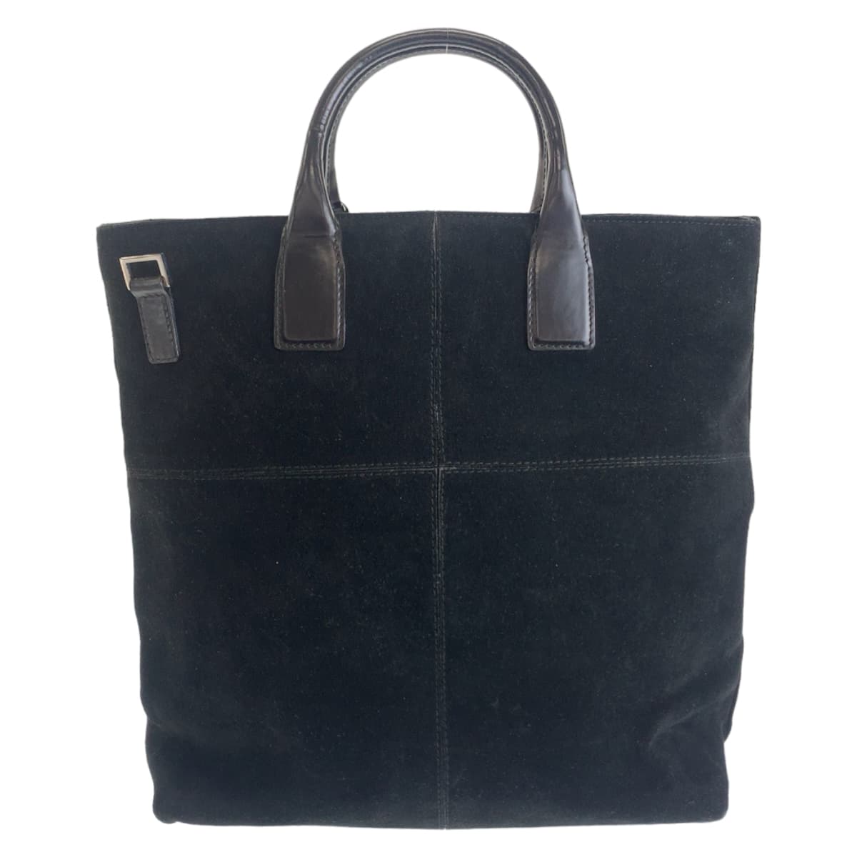Luxury Gucci Trending 2025 Suede/Leather Tote Bag Black Silver Hardware