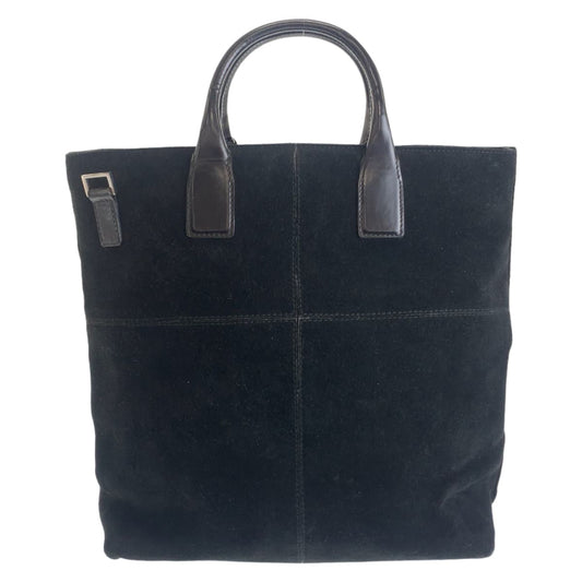 Luxury Gucci Trending 2025 Suede/Leather Tote Bag Black Silver Hardware