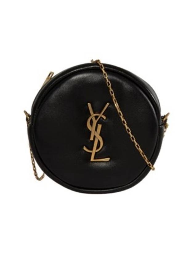 Luxury Saint Laurent Round Pillow Cross Bag Black