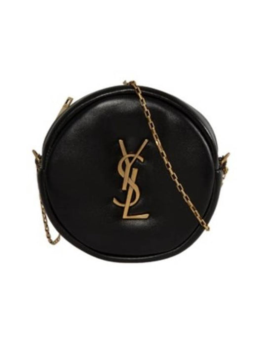 Luxury Saint Laurent Round Pillow Cross Bag Black