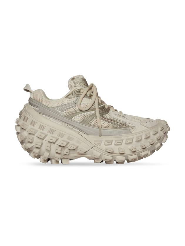 Luxury Balenciaga Men's Mesh Rubber Defender Low Top Sneakers Beige