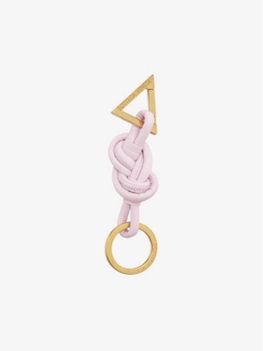 Luxury Bottega Veneta Triangle Nappa Key Holder White