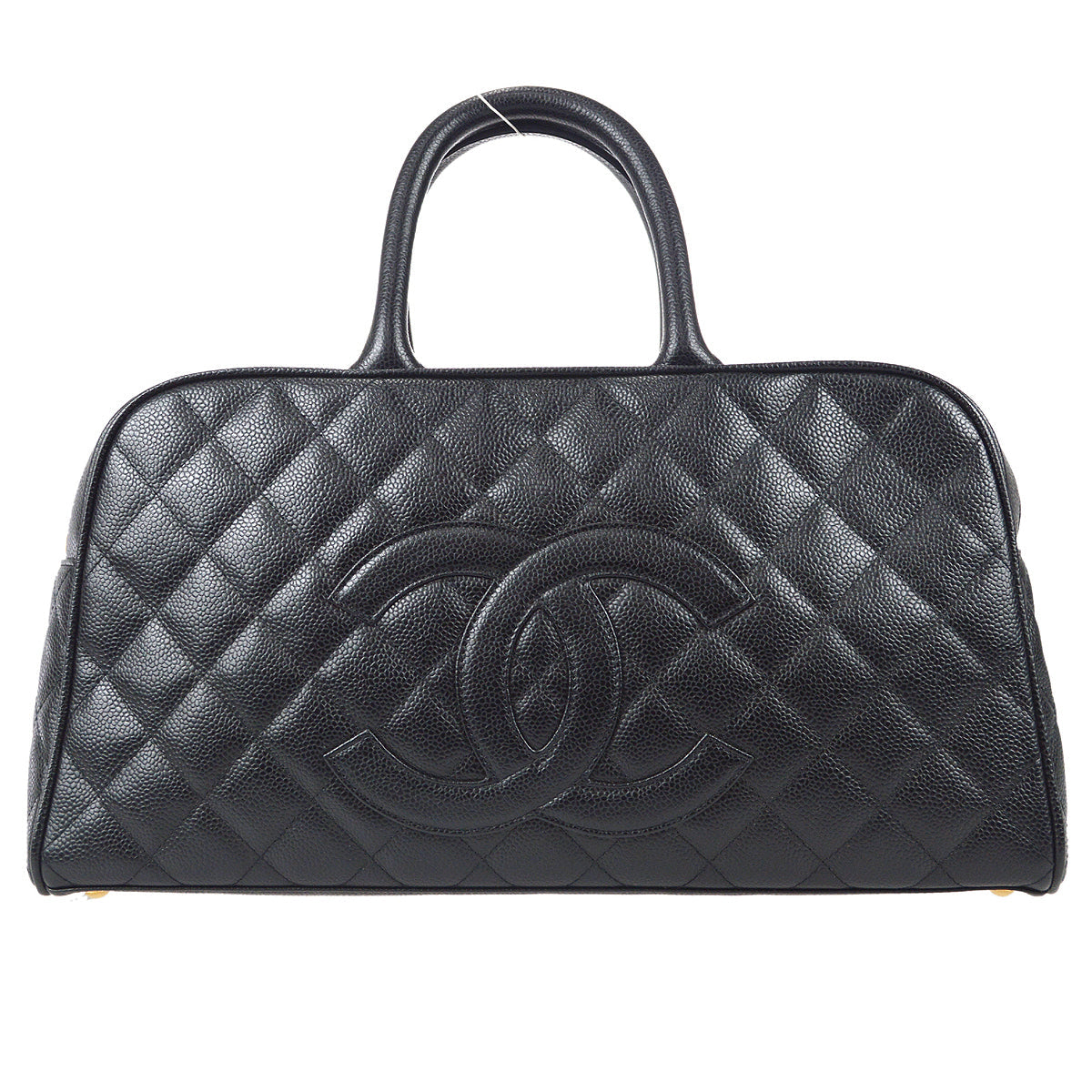 Luxury Chanel Black Caviar Bowling Bag 37