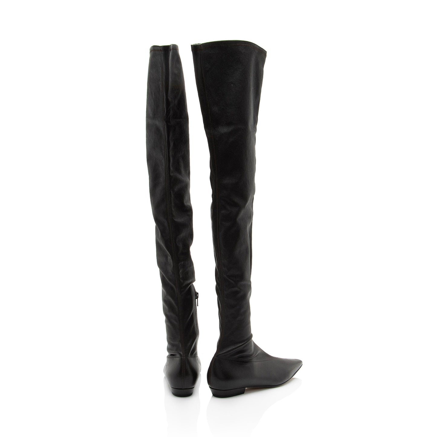 Luxury Bottega Veneta Leather Over The Knee Boots