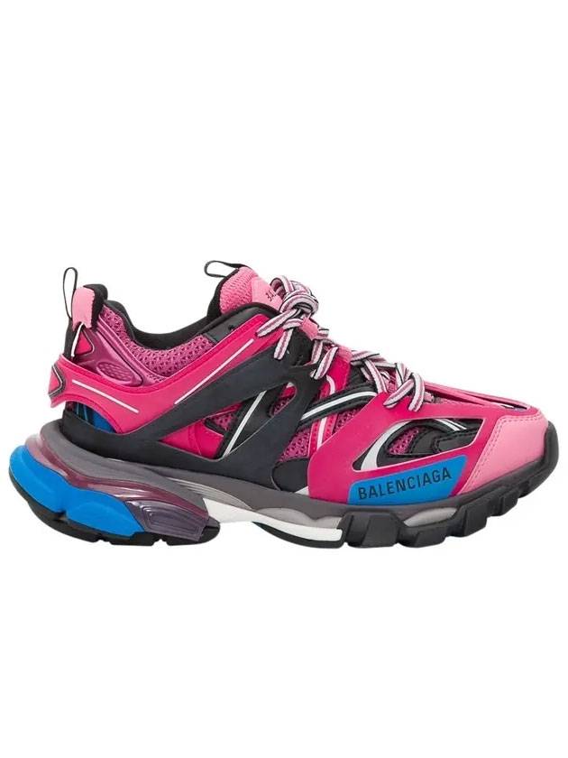Luxury Balenciaga Track Low Top Sneakers Blue Pink
