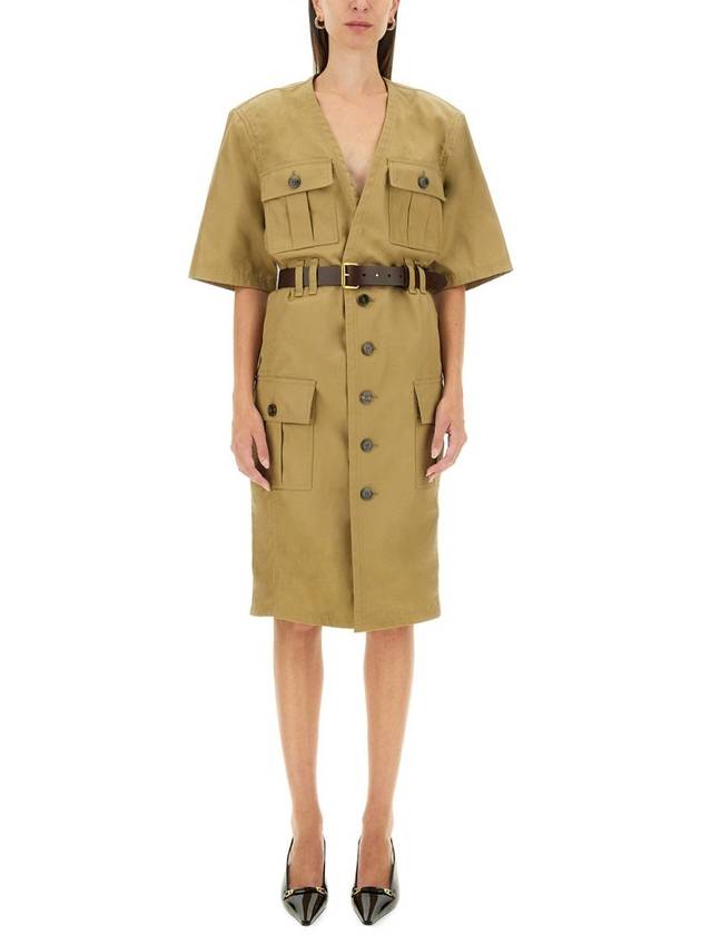 Luxury Saint Laurent Luxury Saint Laurent "Saharienne" Dress