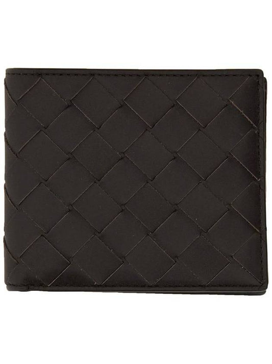 Luxury Bottega Veneta Intrecciato Bifold Half Wallet Fondant