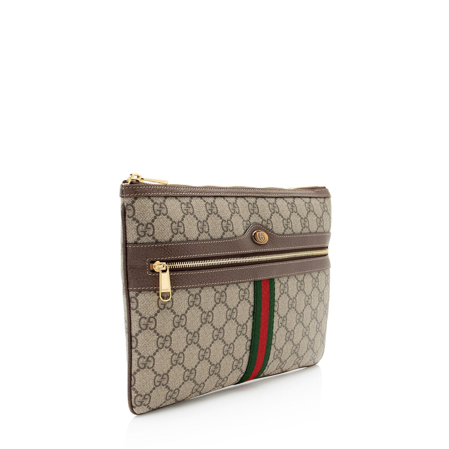 Luxury Gucci Trending 2025 GG Supreme Ophidia Zip Pouch