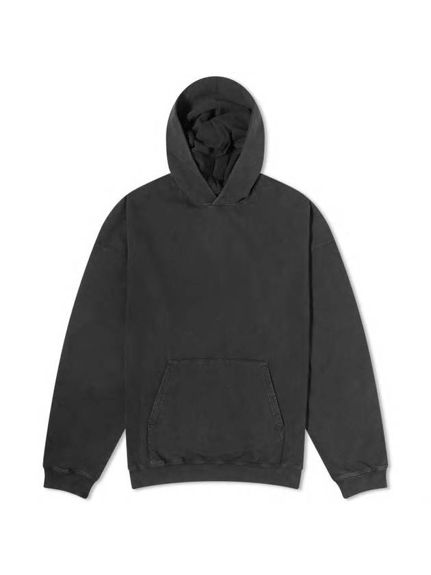 Luxury Balenciaga Back Logo Hooded Top Black