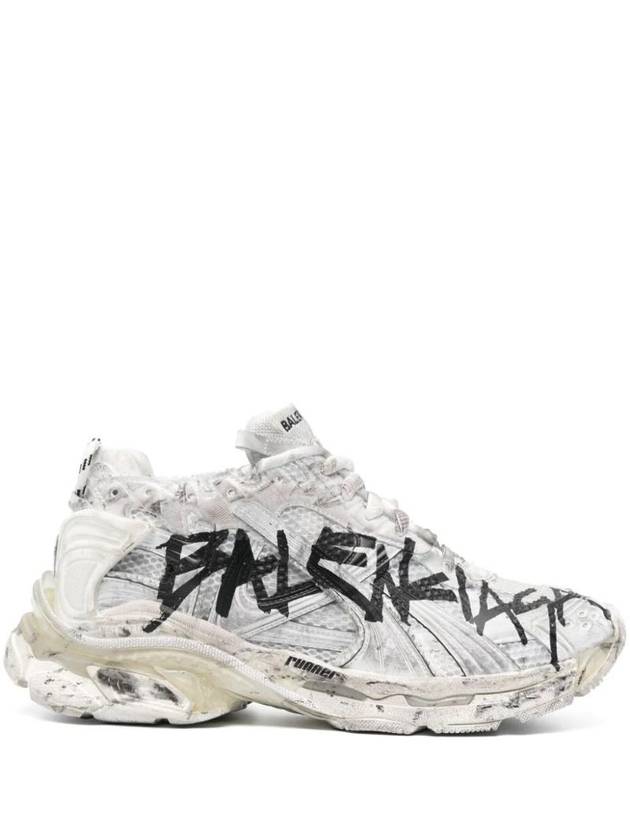 Luxury Balenciaga Runner Graffiti Low Top Sneakers White