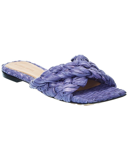 Luxury Bottega Veneta Stretch Raffia Sandal