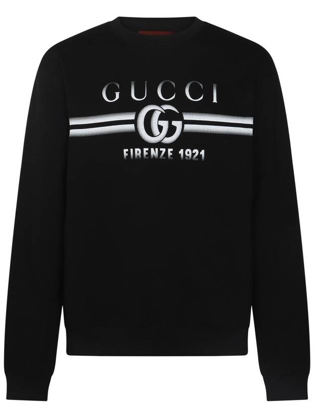 Luxury Gucci Trending 2025 Printed Cotton Sweater Black